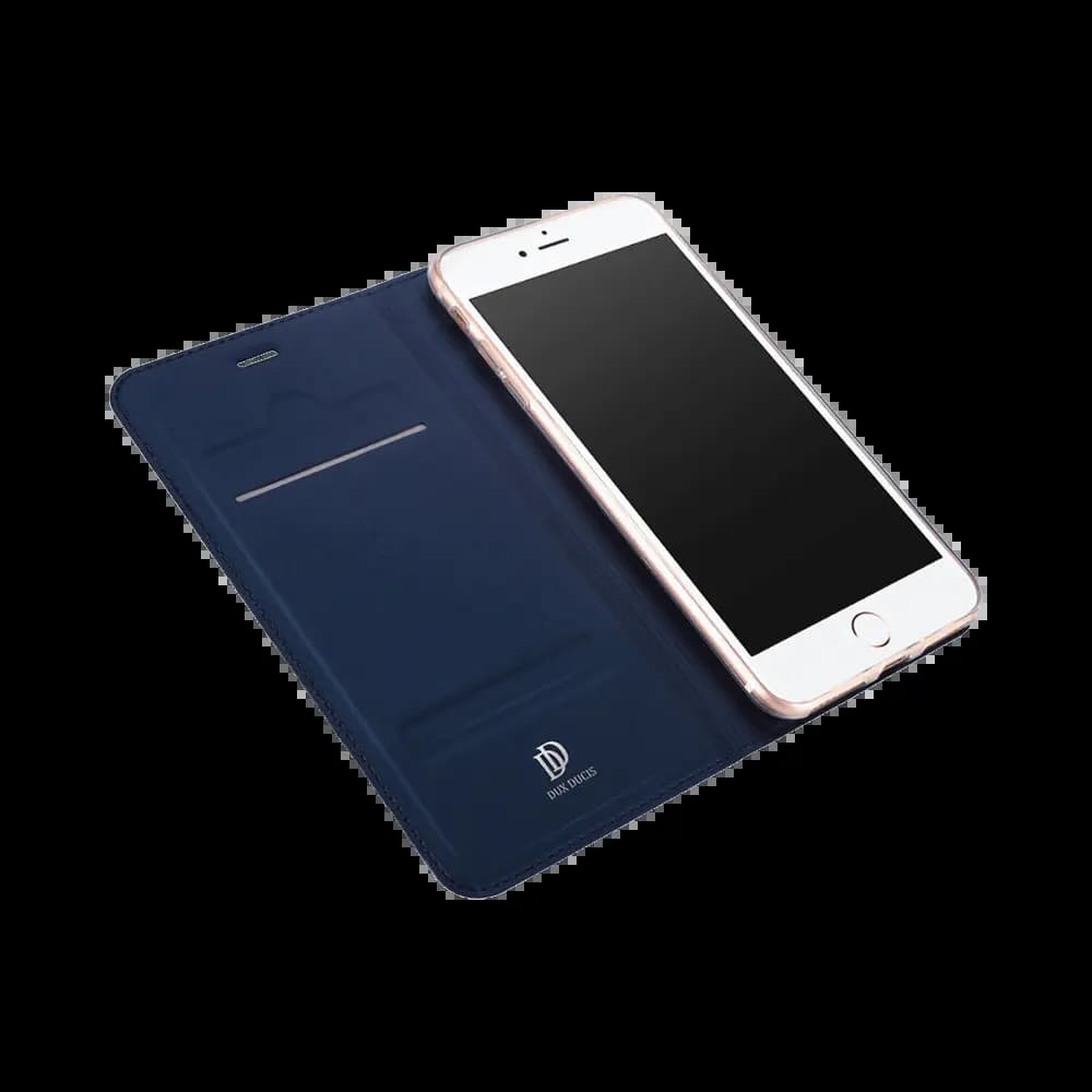 Housse folio iPhone 7 Plus / 8 Plus porte-carte – Dux Ducis Skin Pro Bleu