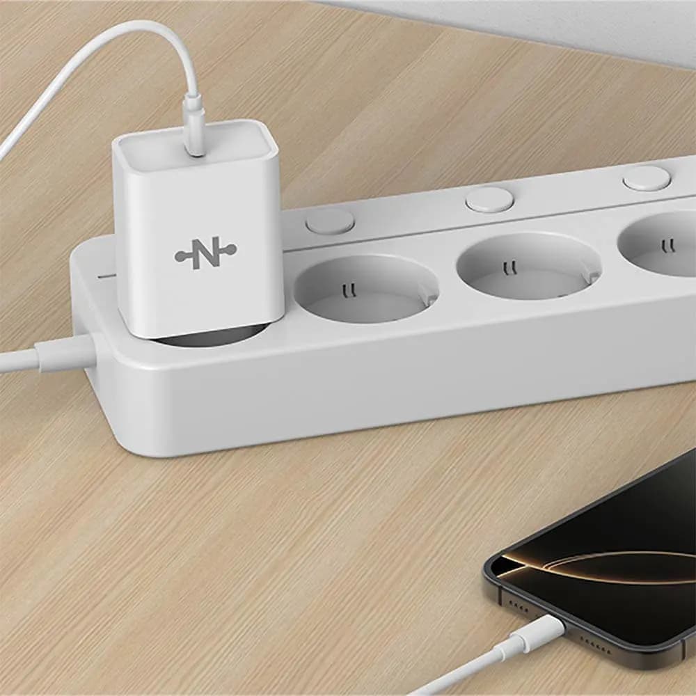 Chargeur Secteur USB-C CONNECT 25W Blanc