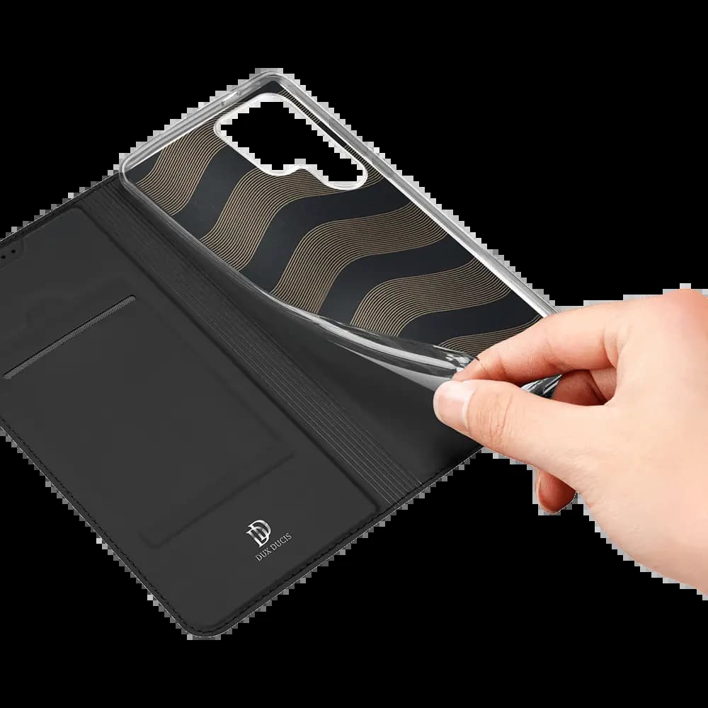 Housse folio Samsung Galaxy S25 Ultra avec porte-carte – Dux Ducis Skin Pro Rose