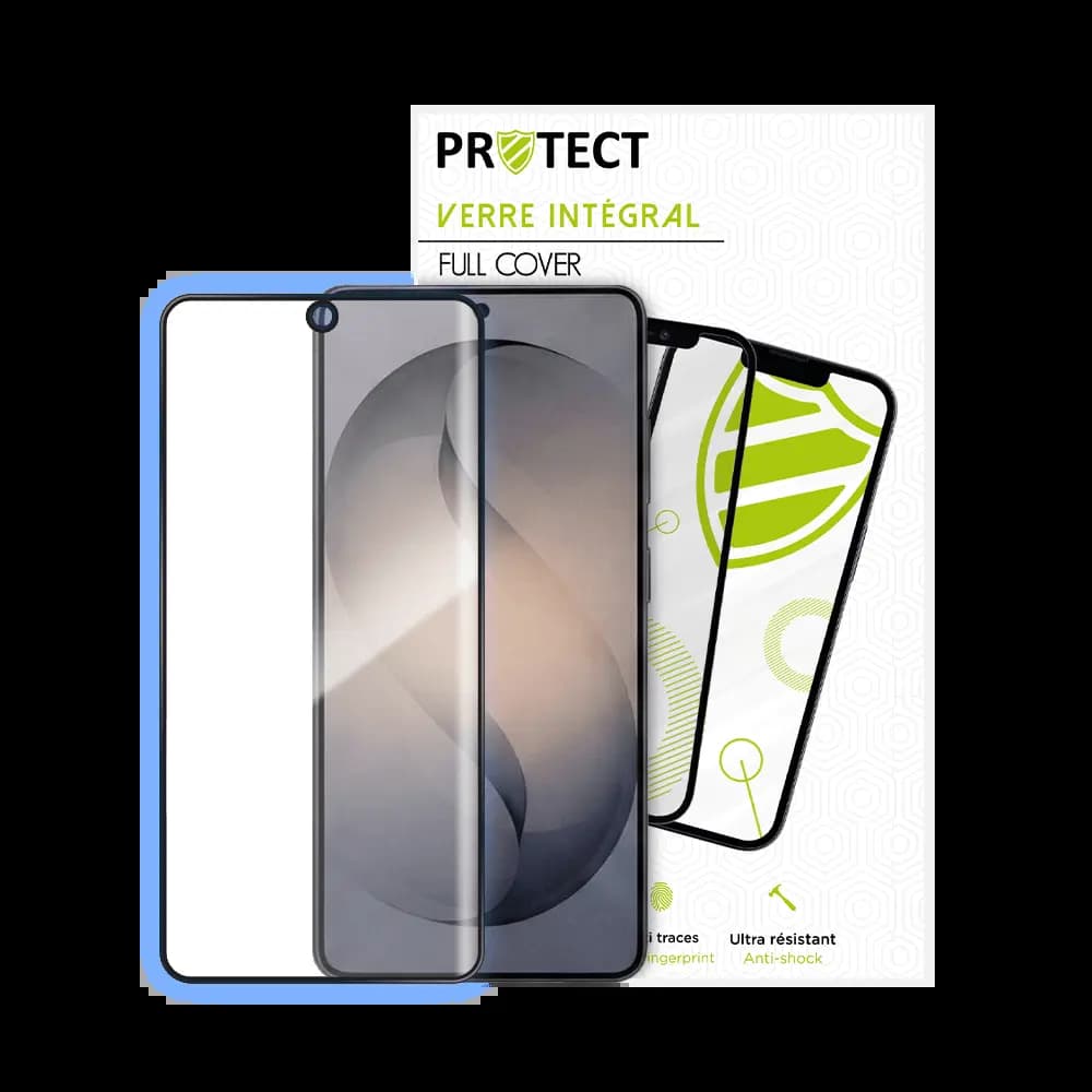 Verre trempé intégral Samsung Galaxy S26 Ultra – protection écran 9H – PROTECT Noir