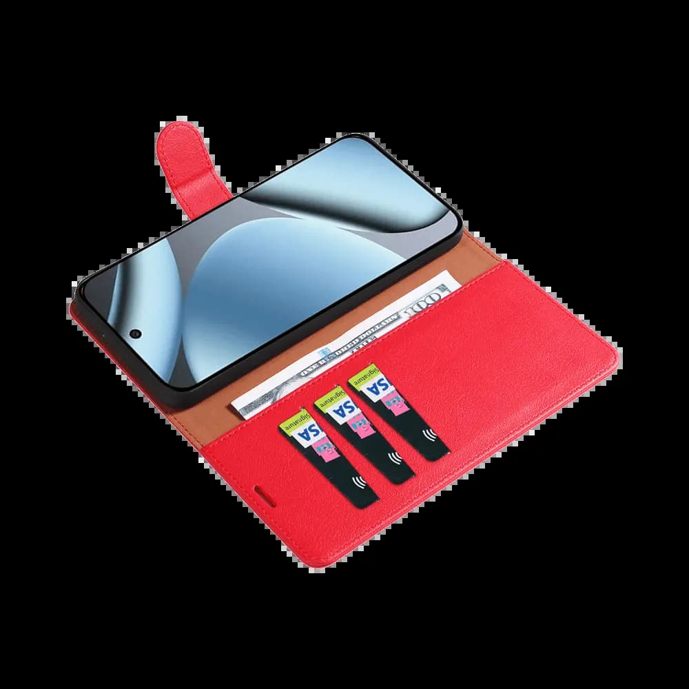 Housse folio anti-RFID compatible Google Pixel 9 / 9 Pro / 10/ 10 Pro PROTECT IP011 Rouge