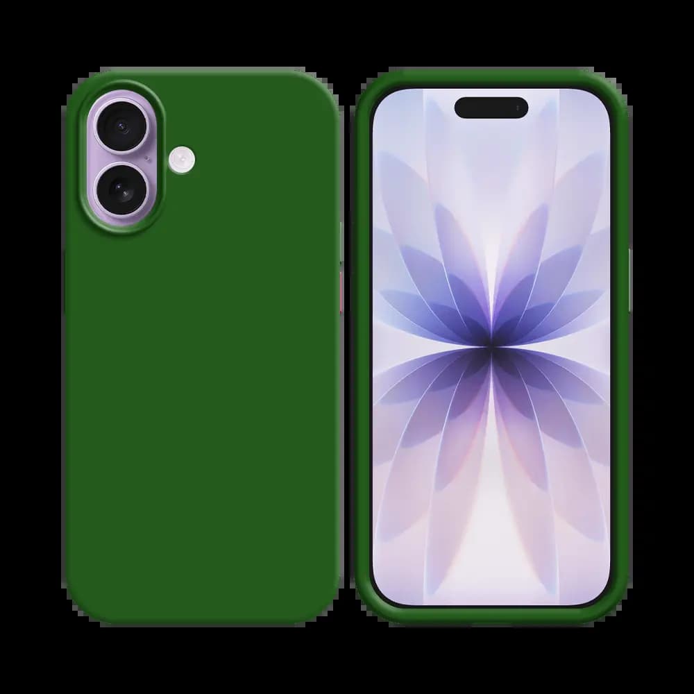 Coque silicone iPhone 17 - Vert Foncé