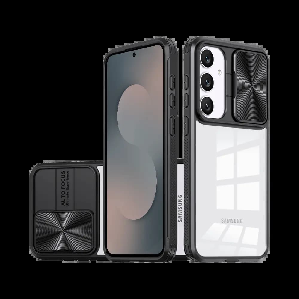 Coque avec cache caméra – Samsung Galaxy S25 FE – PROTECT IE027 Noir