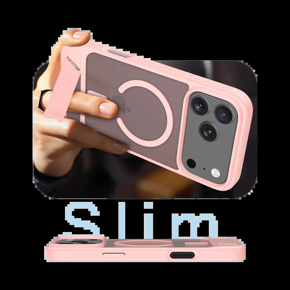 Coque de Protection MagSafe avec Support PROTECT pour Apple iPhone 17 Pro Max Rose