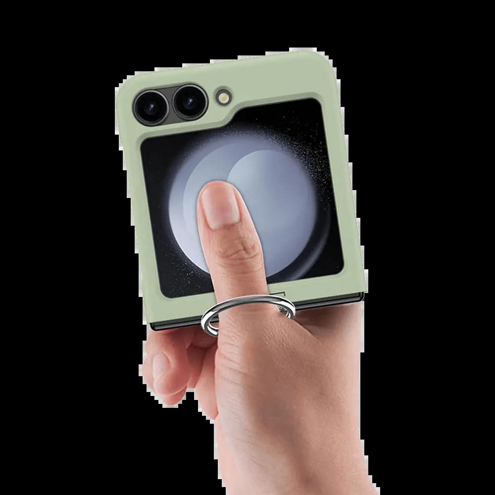 Coque de Protection avec Anneau Z-FL2 Samsung Galaxy Z Flip 6 5G Vert Clair