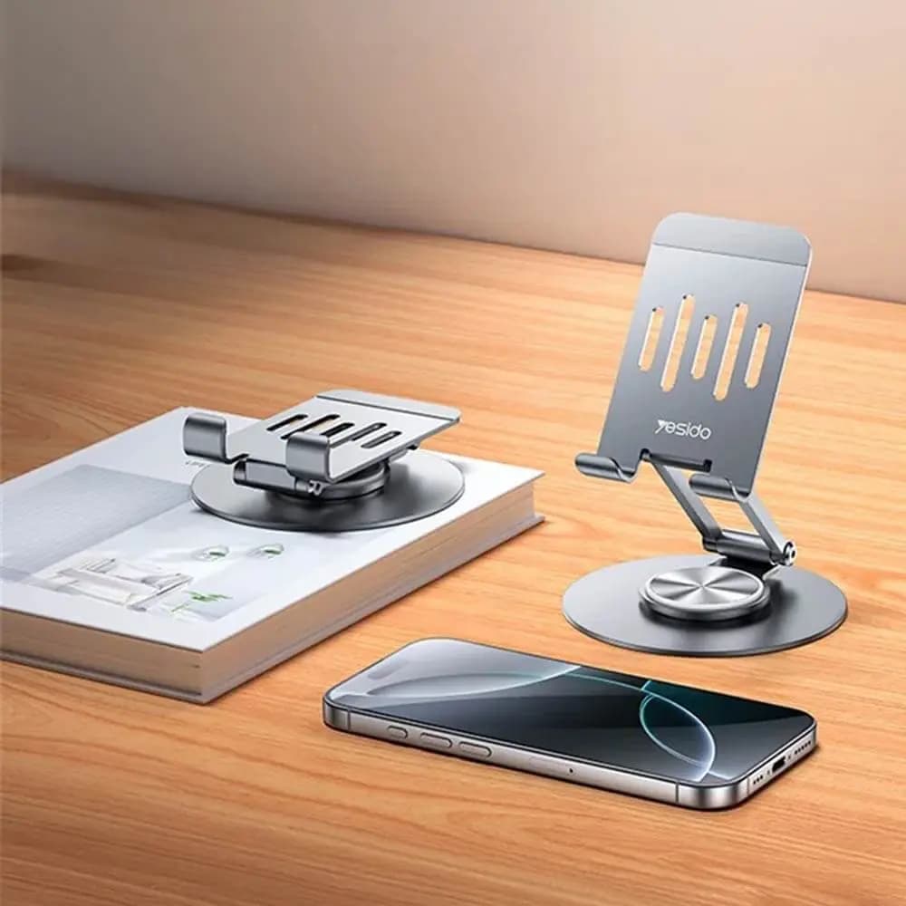 Support pour Smartphone Yesido Rotatif Gris