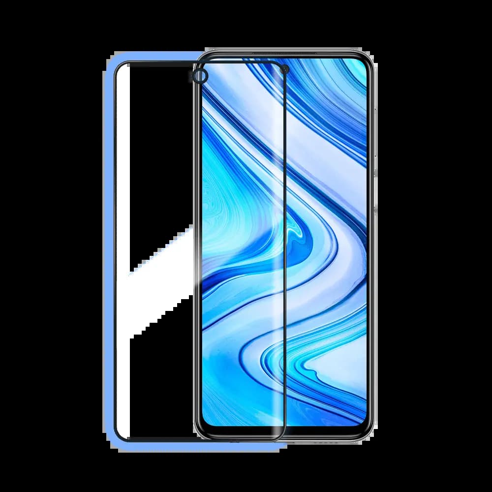 Verre trempé intégral 5D 9H – protection écran compatible Xiaomi Redmi Note 9S / 9 Pro 4G – PROTECT Noir