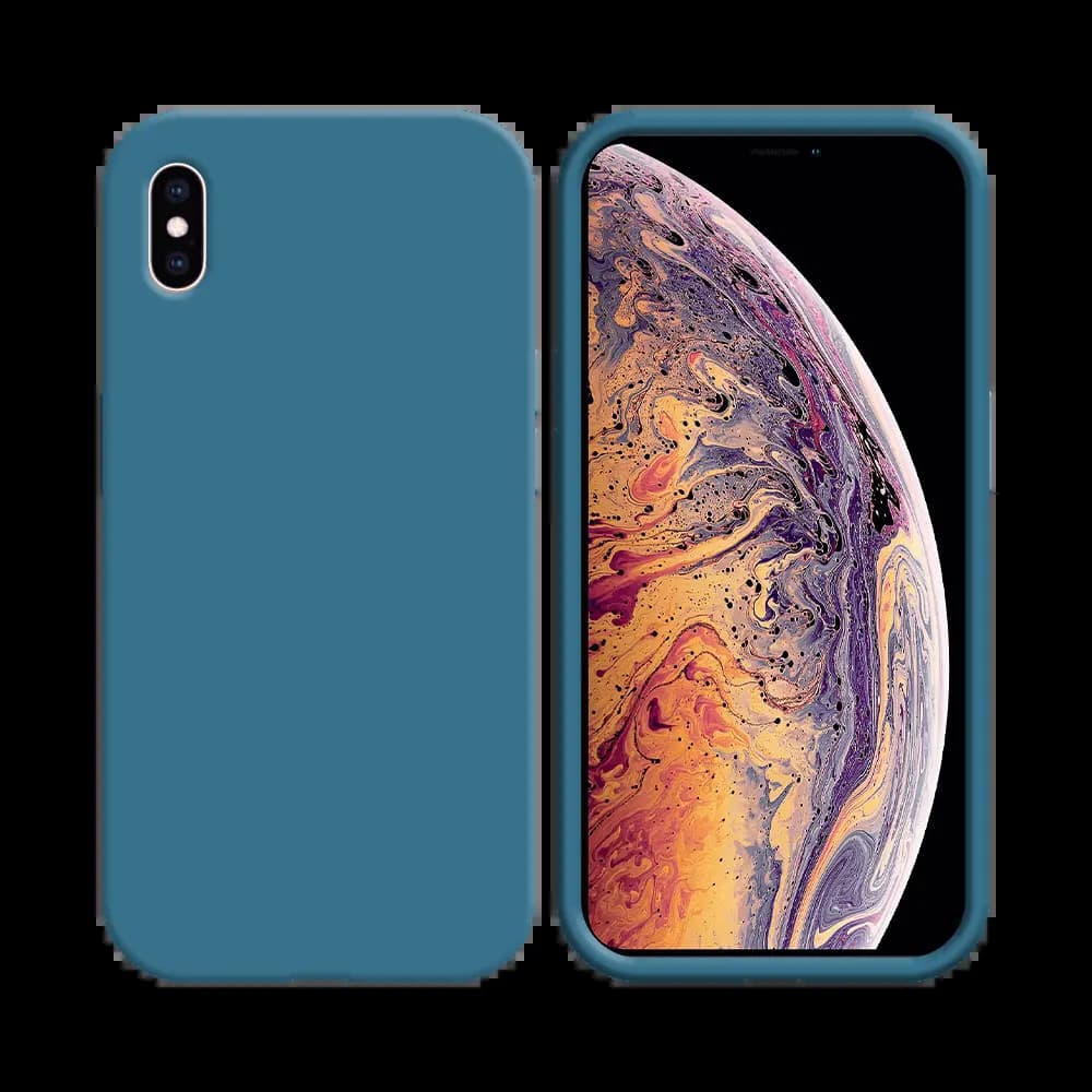 Coque Silicone Compatible pour Apple iPhone XS Max Bleu Clair