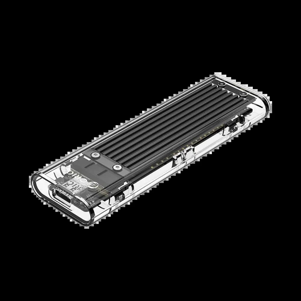 Boîtier SSD M.2 NVMe 10 Gb/s USB-C - Orico Transparent