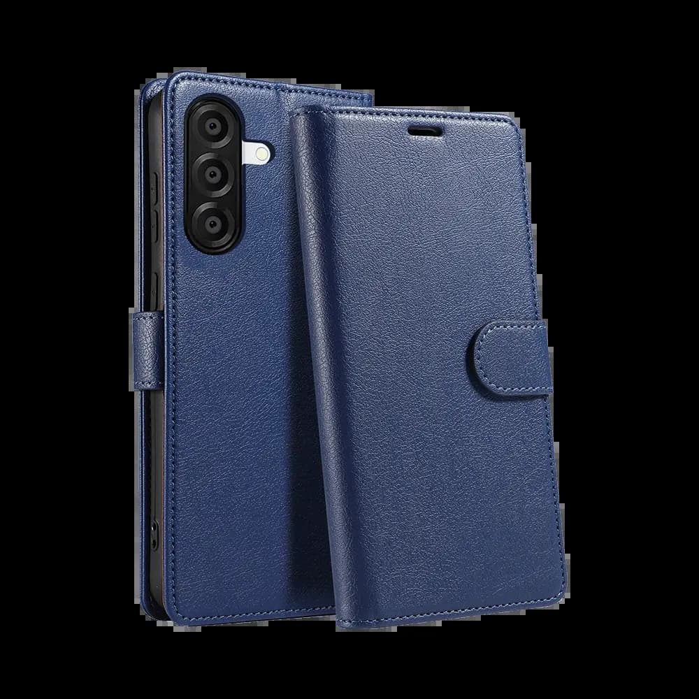 Housse folio anti-RFID Samsung Galaxy A37 5G – PROTECT IP011 Bleu Marine