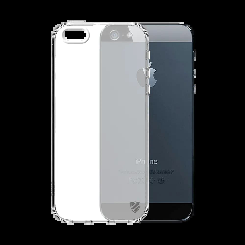 Coque Silicone PROTECT pour Apple iPhone 5/iPhone 5S/iPhone SE (1er Gen) Transparent