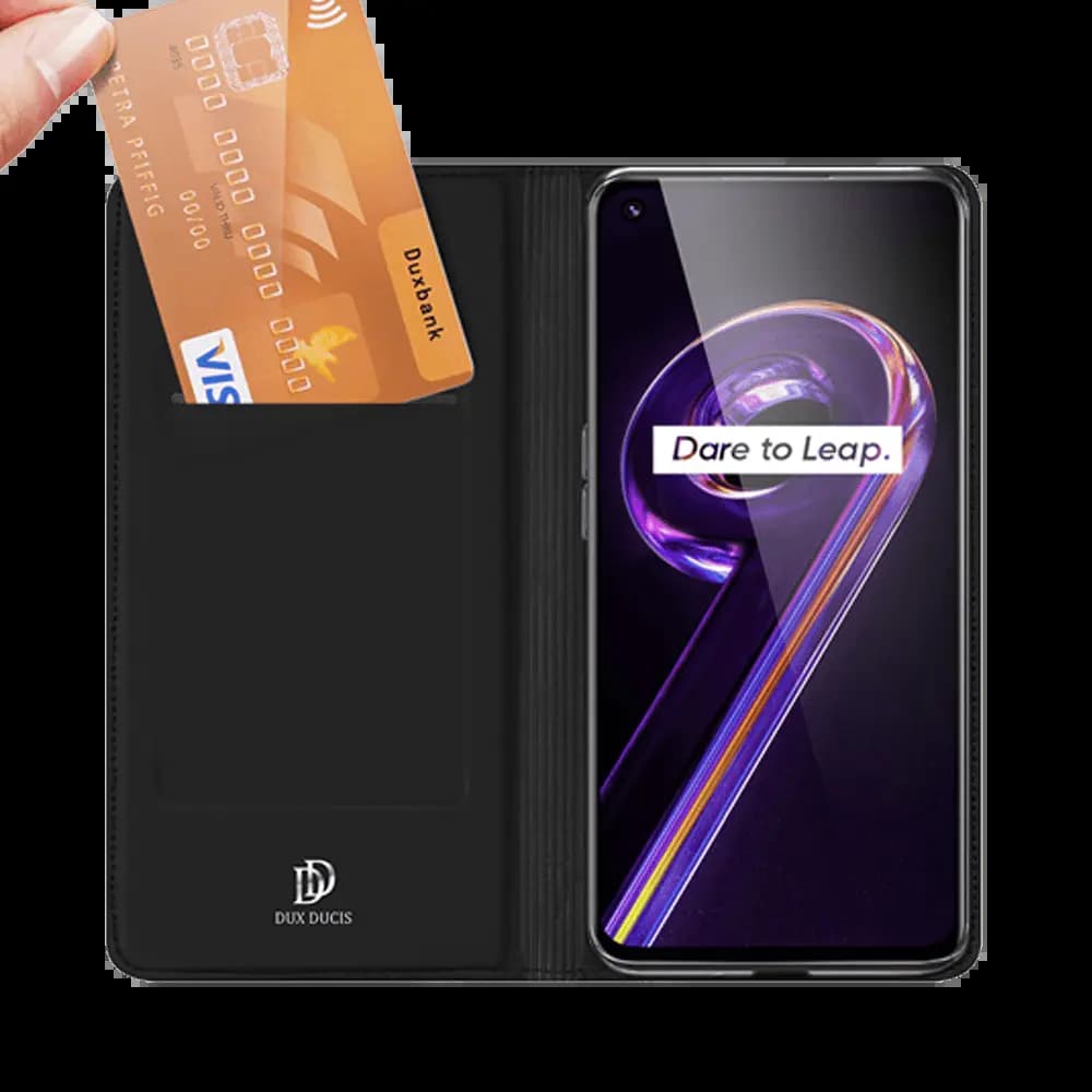 Housse folio Realme 9 Pro+ / 9 porte-carte – Dux Ducis Skin Pro Noir