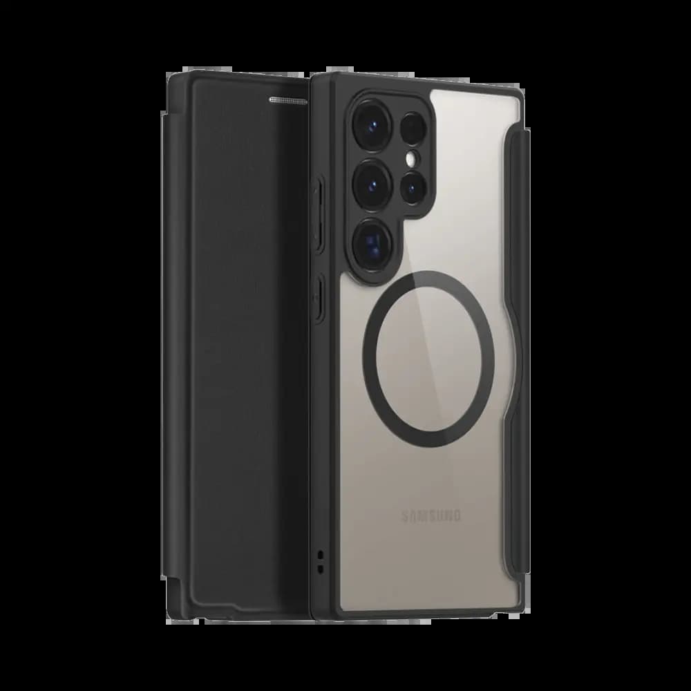 Housse folio MagSafe Samsung Galaxy S24 Ultra – Dux Ducis Skin X Pro Noir