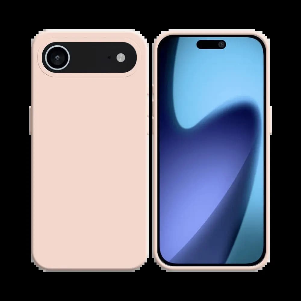 Coque Silicone Compatible pour Apple iPhone Air Rose Gold