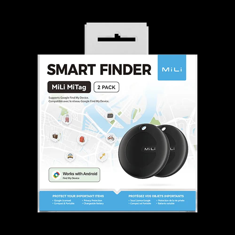 Traceur GPS MILI MiTag Android (x2) Noir
