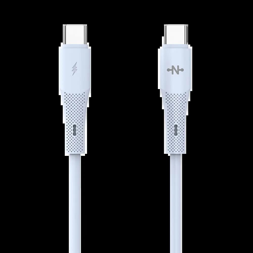 Câble Data USB-C vers USB-C CONNECT MC-CB2C14 36W (1m) Bleu