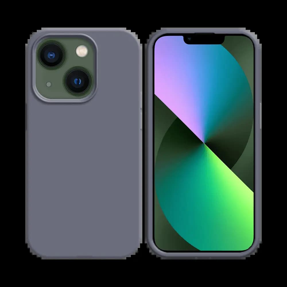 Coque Silicone Compatible pour Apple iPhone 13 Mini Bleu Pastel