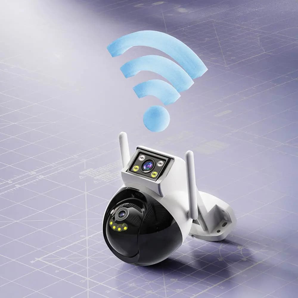 Caméra de Surveillance Yesido Dual Camera 2x 2MP Blanc