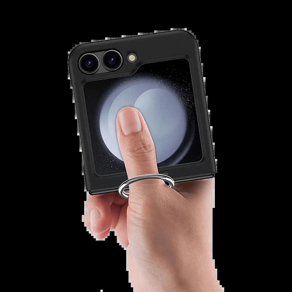 Coque de Protection avec Anneau Z-FL2 Samsung Galaxy Z Flip 6 5G Noir