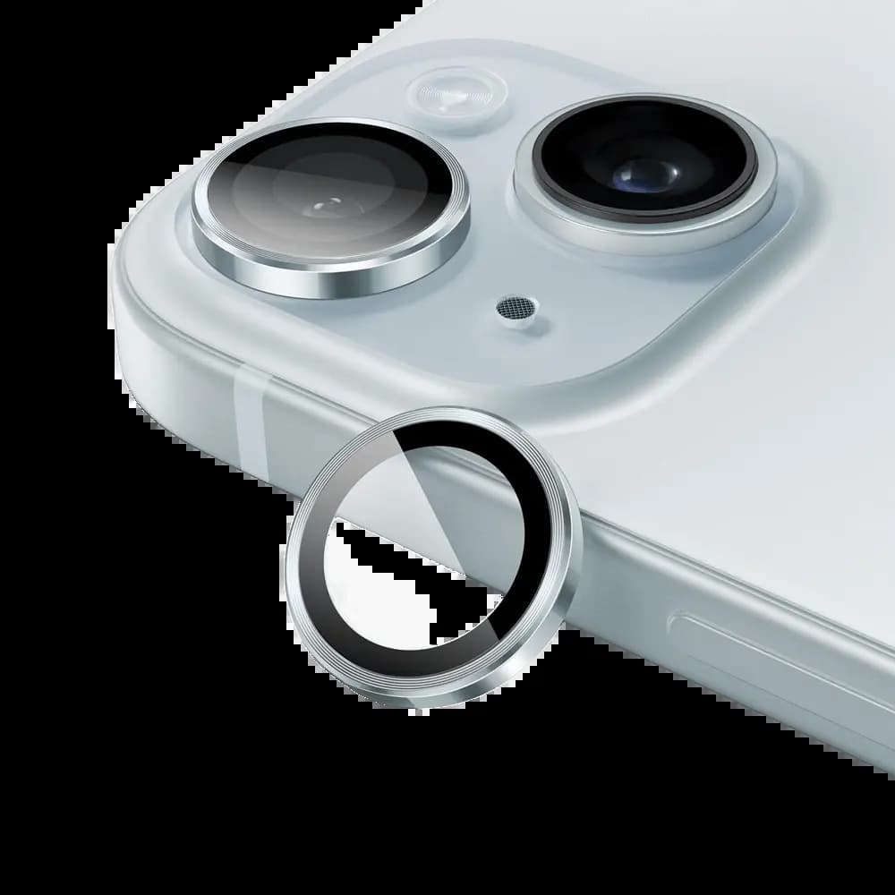 Protection lentille caméra iPhone 15 / 15 Plus - Bleu