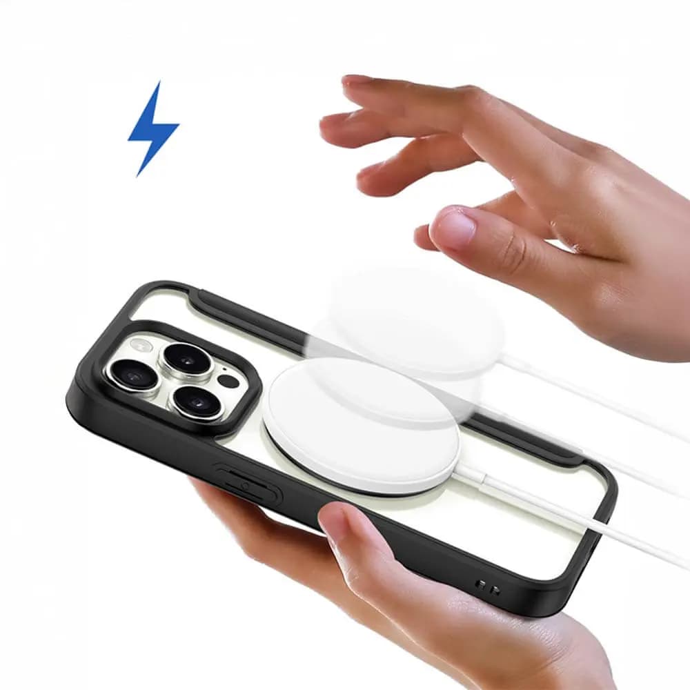 Housse folio MagSafe iPhone 15 Pro – Dux Ducis Skin X Pro Bleu