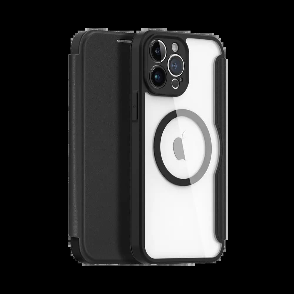 Housse folio MagSafe iPhone 13 Pro Max – Dux Ducis Skin X Pro Noir