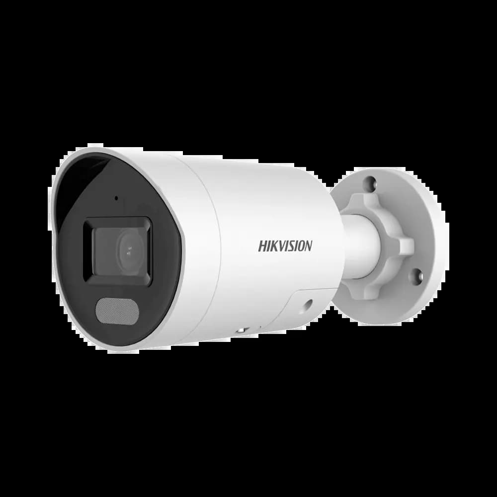 Caméra de Surveillance avec IA Hikvision (4mm) Mini Bullet 4MP ColorVu & AcuSense Blanc