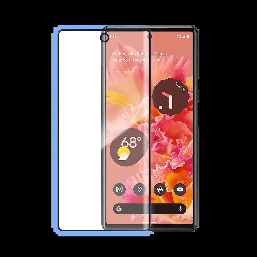 Verre trempé intégral 5D 9H – protection écran Google Pixel 6 – PROTECT Noir