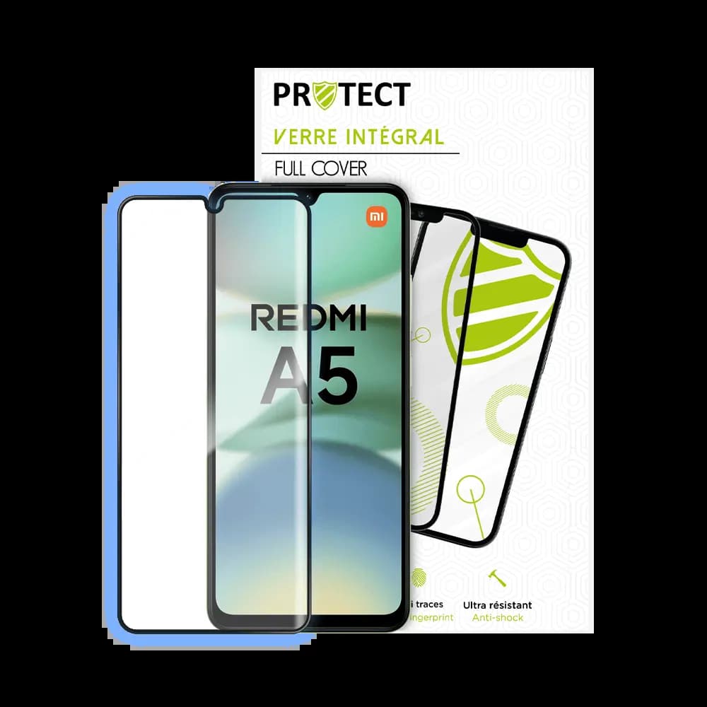 Verre Trempé Intégral PROTECT pour Xiaomi Redmi A5 4G Noir
