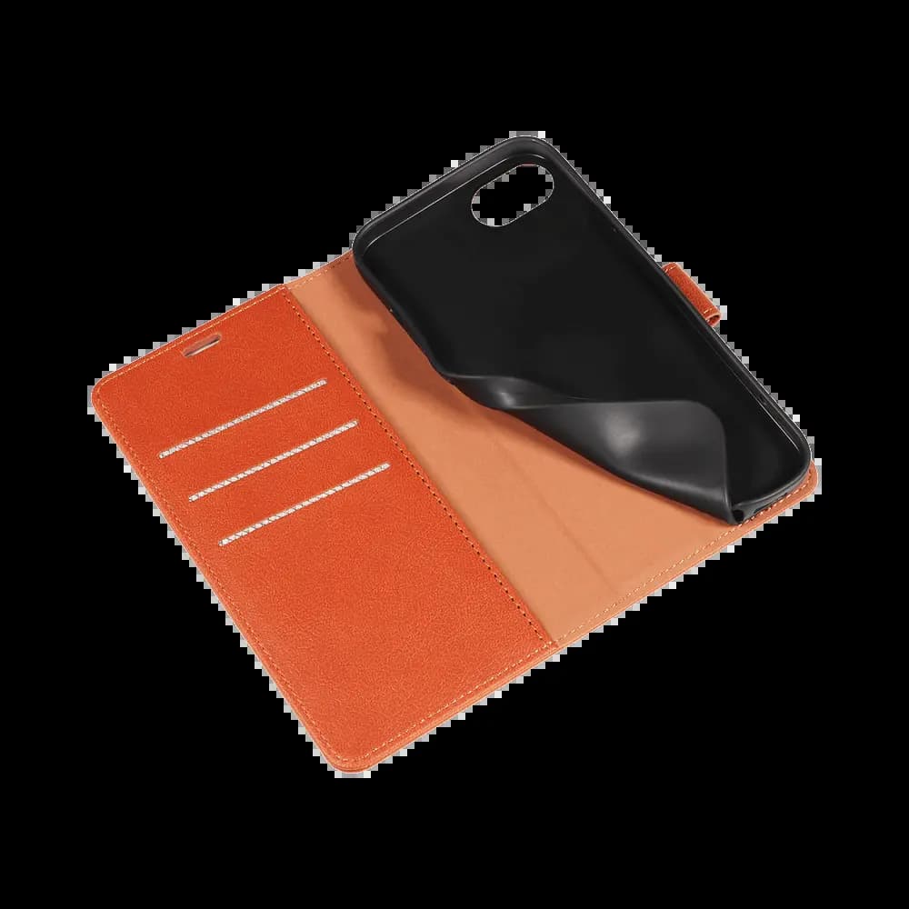 Housse folio anti-RFID iPhone 16e – PROTECT IP011 Marron