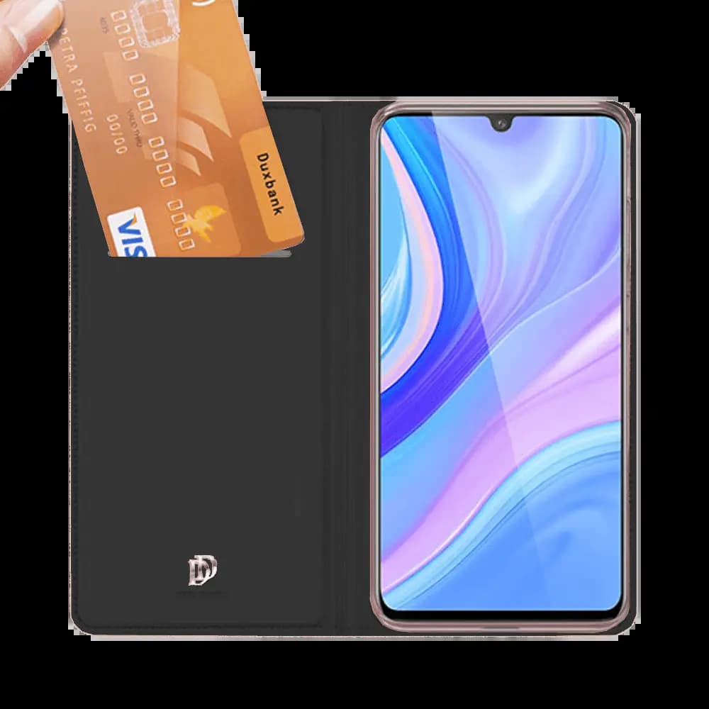 Housse folio Huawei P Smart S porte-carte – Dux Ducis Skin Pro Noir