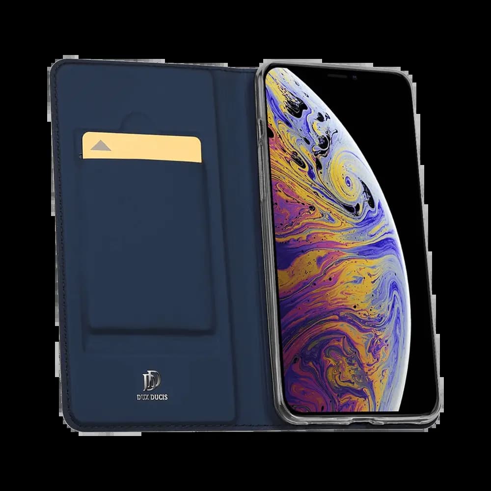 Housse folio iPhone 11 porte-carte – Dux Ducis Skin Pro Bleu