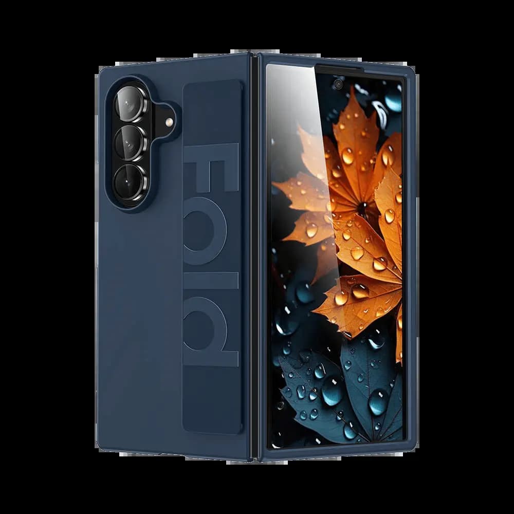 Coque de Protection avec Lanière Samsung Galaxy Z Fold 7 5G Bleu