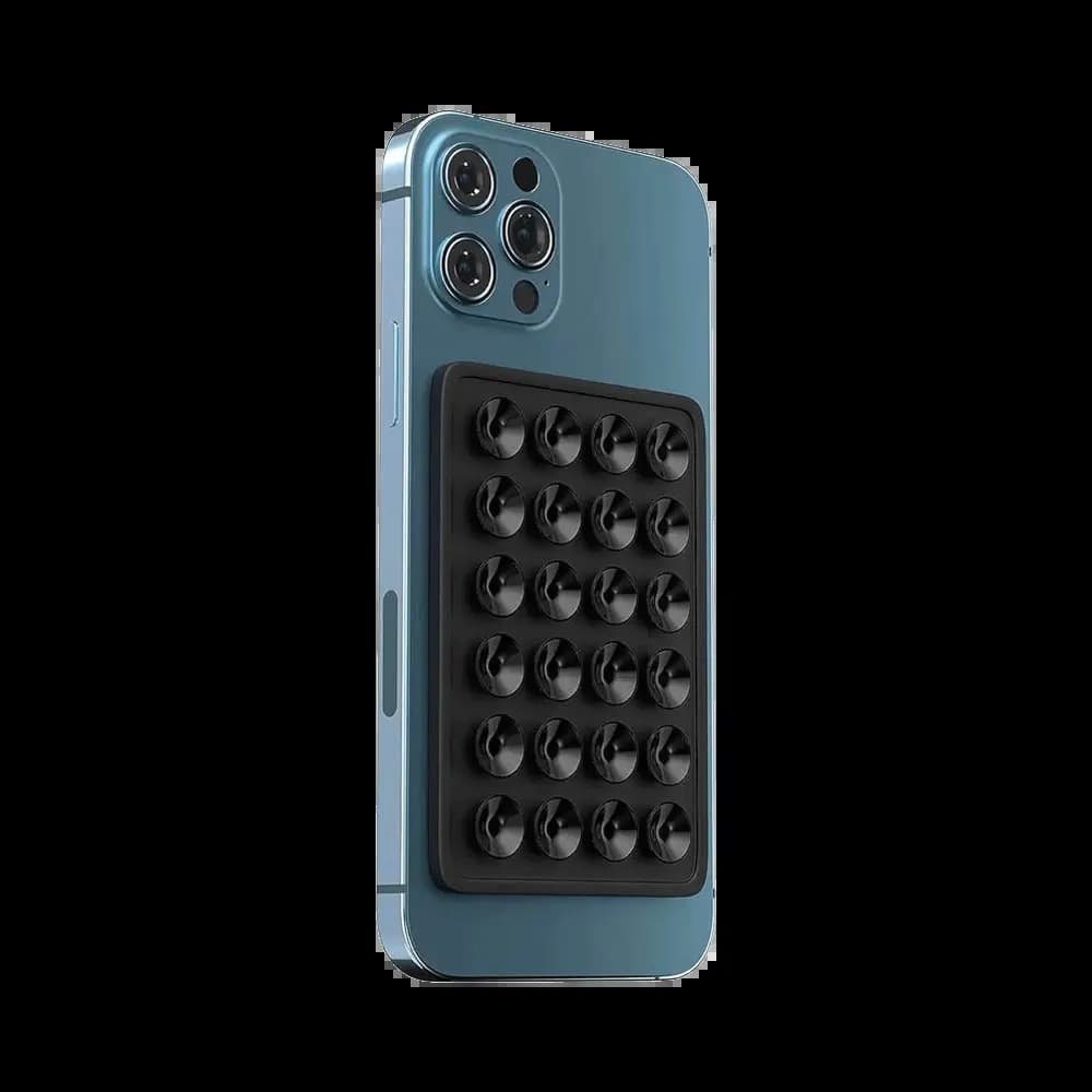 Support Ventouse Silicone Universel pour Smartphone Noir
