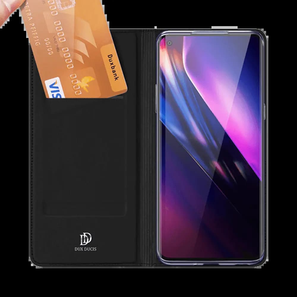 Housse folio OnePlus 8 porte-carte – Dux Ducis Skin Pro Noir