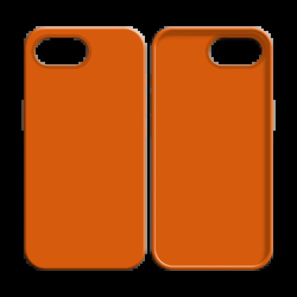 Coque silicone iPhone 16e - Orange