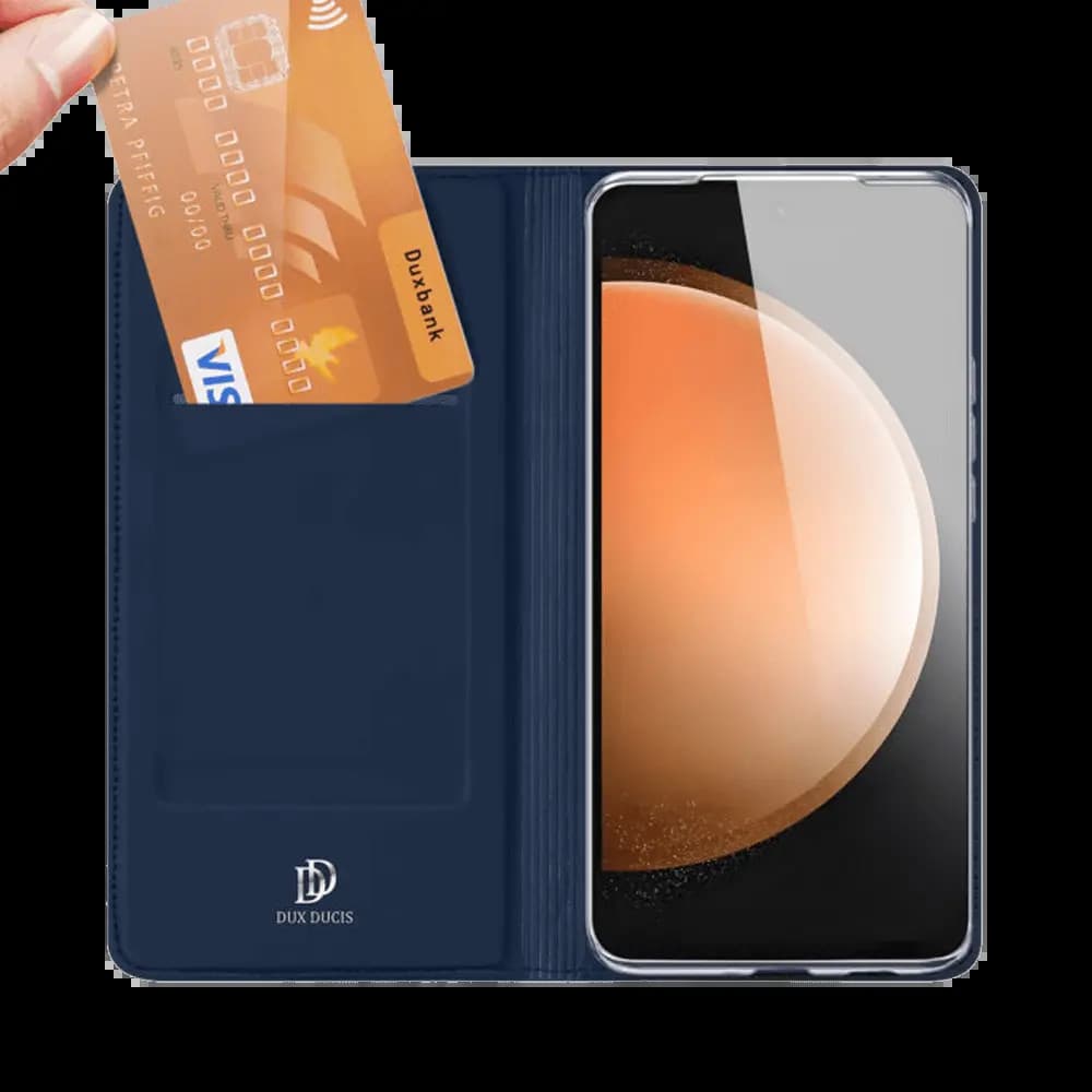 Housse folio Samsung Galaxy S25 FE porte-carte – Dux Ducis Skin Pro Noir
