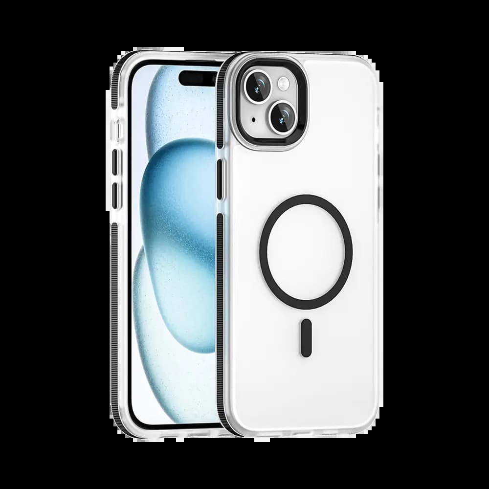 Coque MagSafe antichoc iPhone 15 Plus – PROTECT MS01 Noir