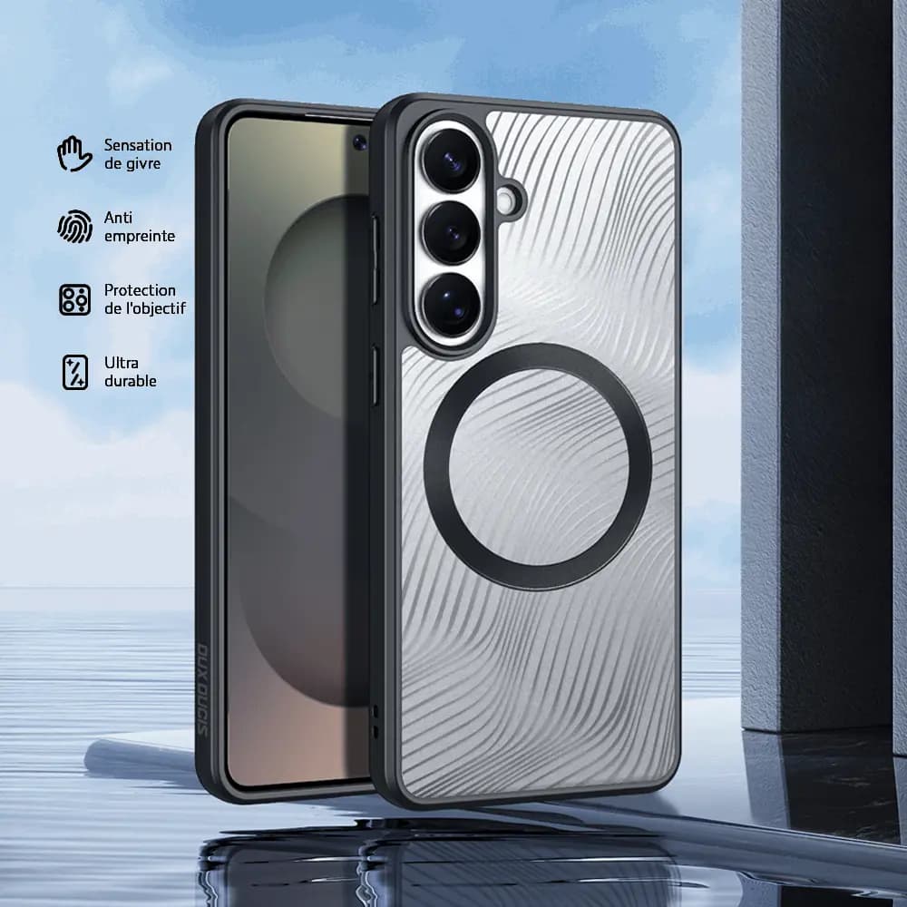 Coque MagSafe Samsung Galaxy S26+ anti-chocs – Dux Ducis Aimo Mag Noir