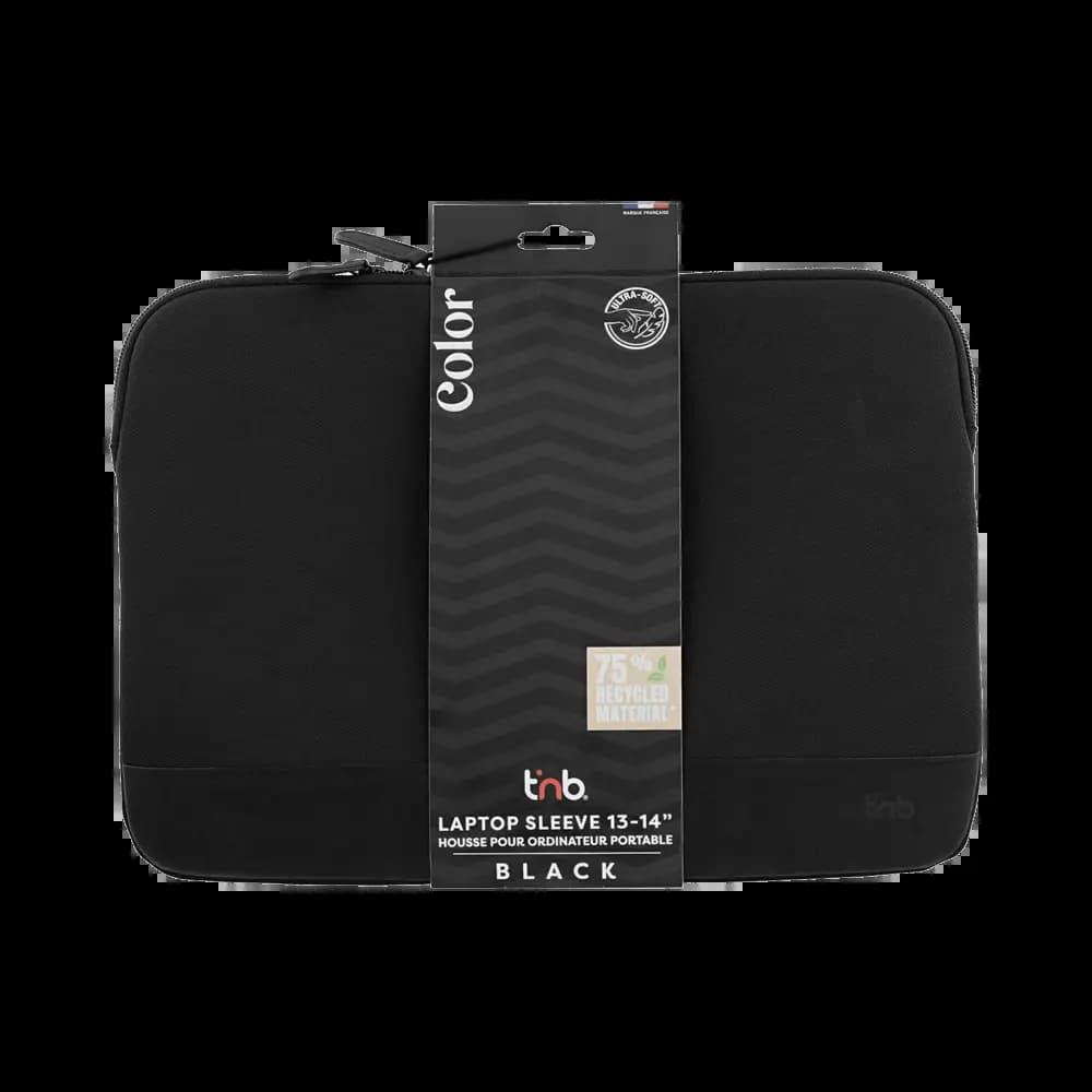 Housse de Protection pour PC Portable T'nb SLCOLOR14BK 13/14" Noir