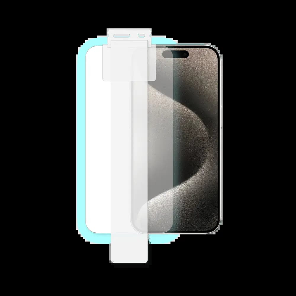 Verre Trempé (x2) avec Applicateur Installation Facile PROTECT pour Apple iPhone 15 Pro