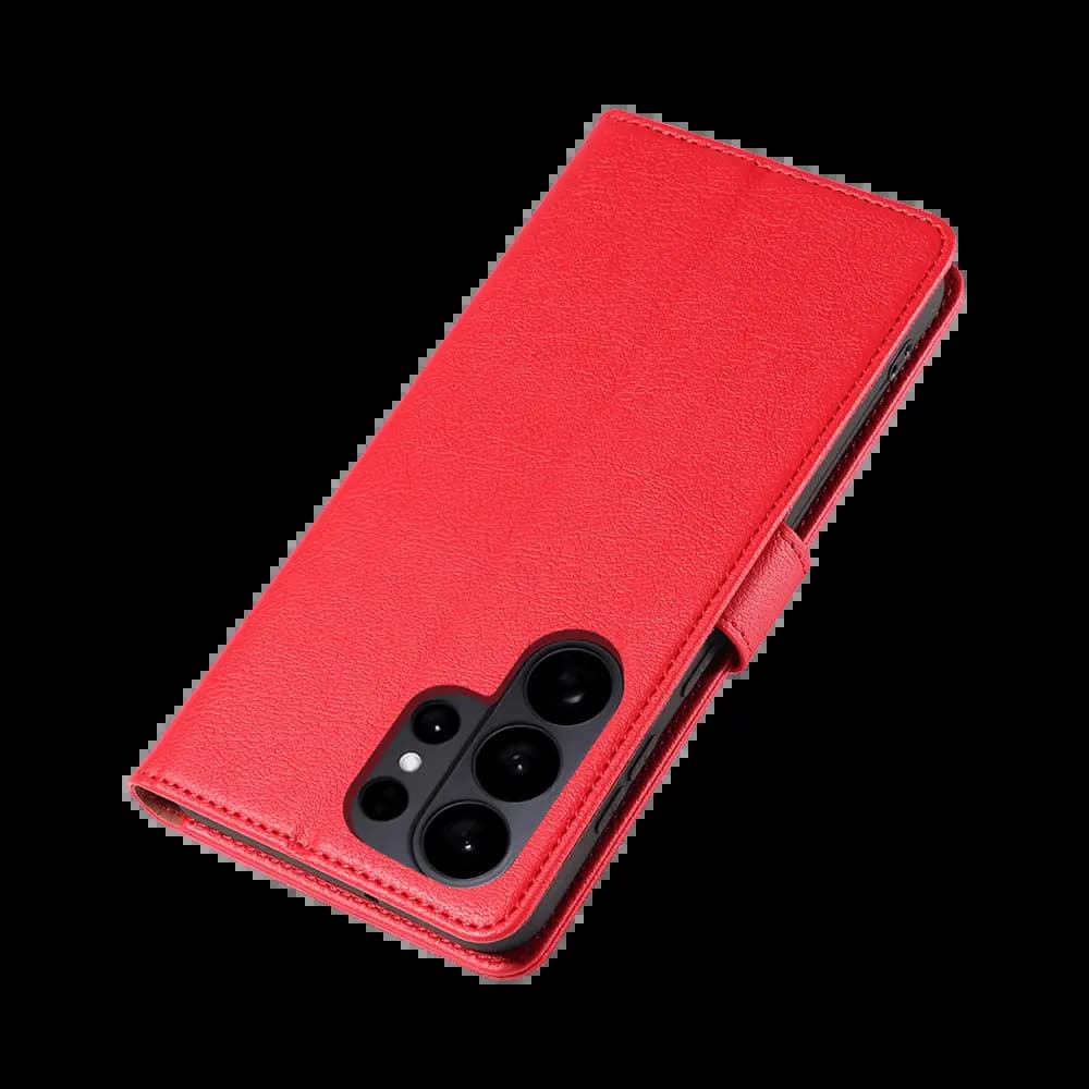 Housse folio anti-RFID Samsung Galaxy S26 Ultra – PROTECT IP011 Rouge