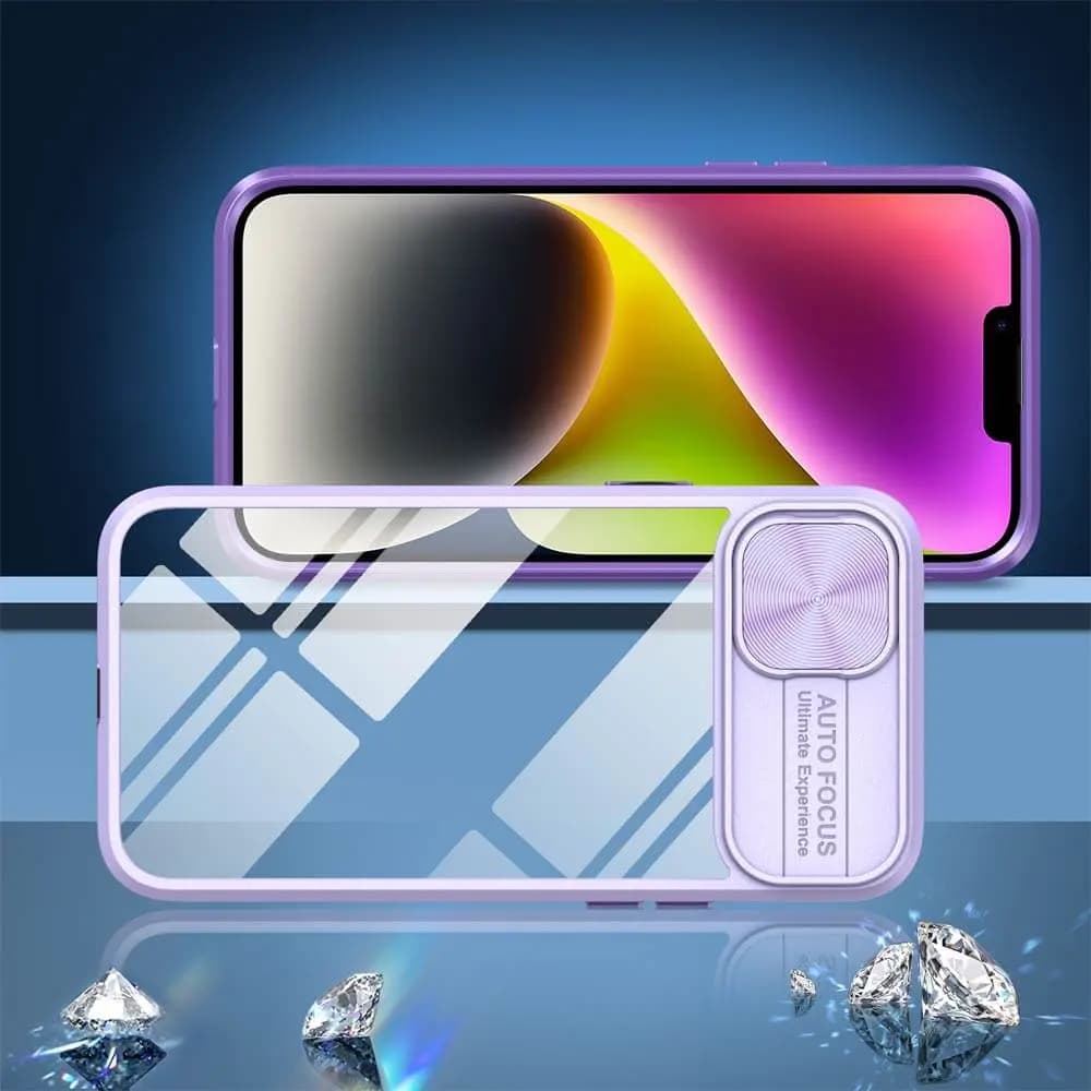 Coque avec cache caméra – iPhone 14 Plus – PROTECT IE027 Violet