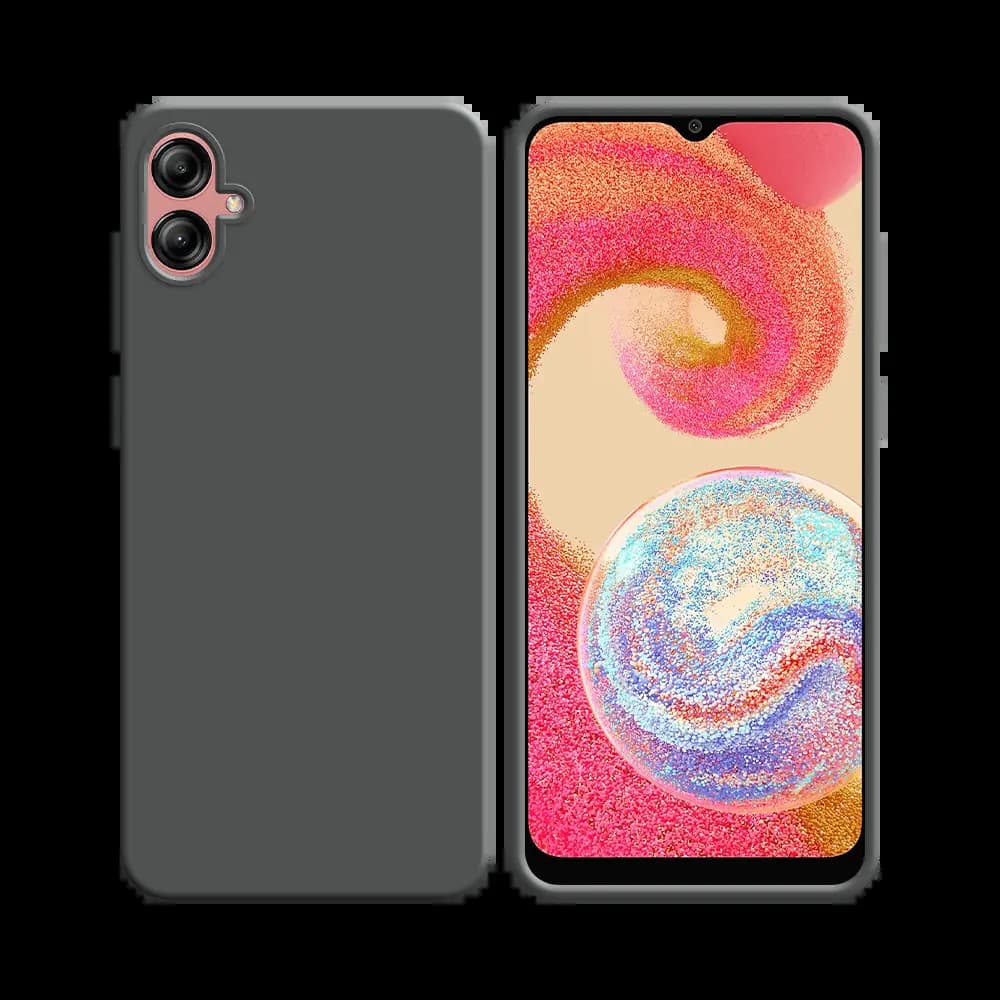 Coque Silicone Compatible pour Samsung Galaxy A04e Gris