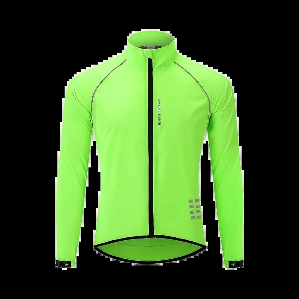 Veste Réfléchissante Coupe-Vent WOSAWE (taille M) Vert