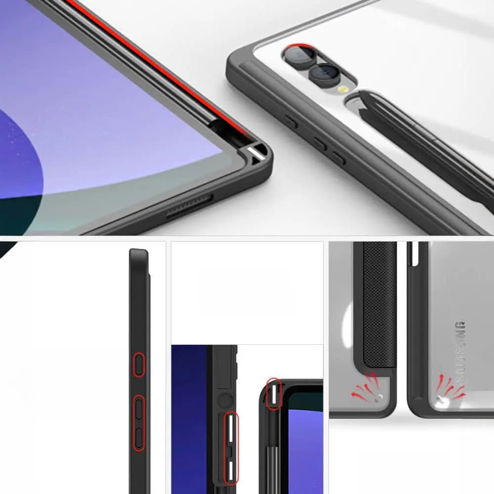 Housse de Protection Dux Ducis pour Samsung Galaxy Tab S9 Ultra Wi-Fi & Galaxy Tab S9 Ultra 5G Noir