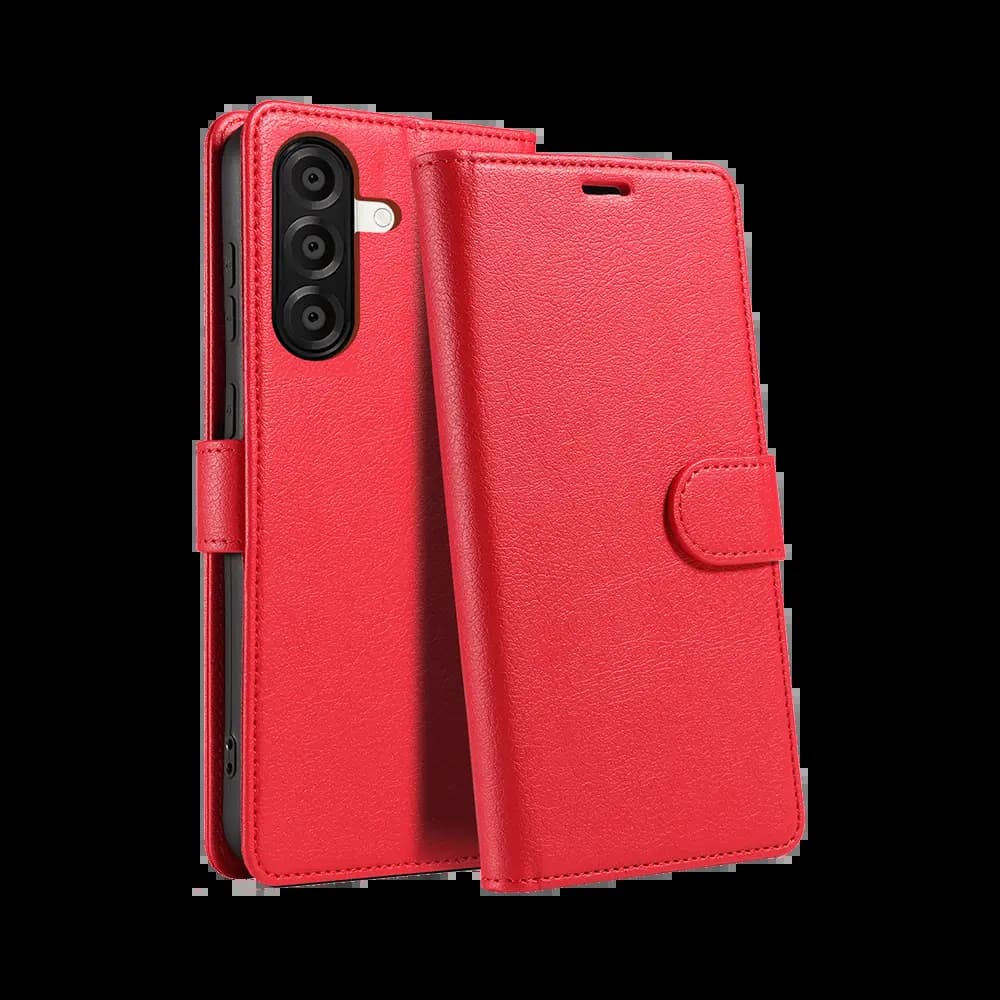 Housse folio anti-RFID Samsung Galaxy A37 5G – PROTECT IP011 Rouge