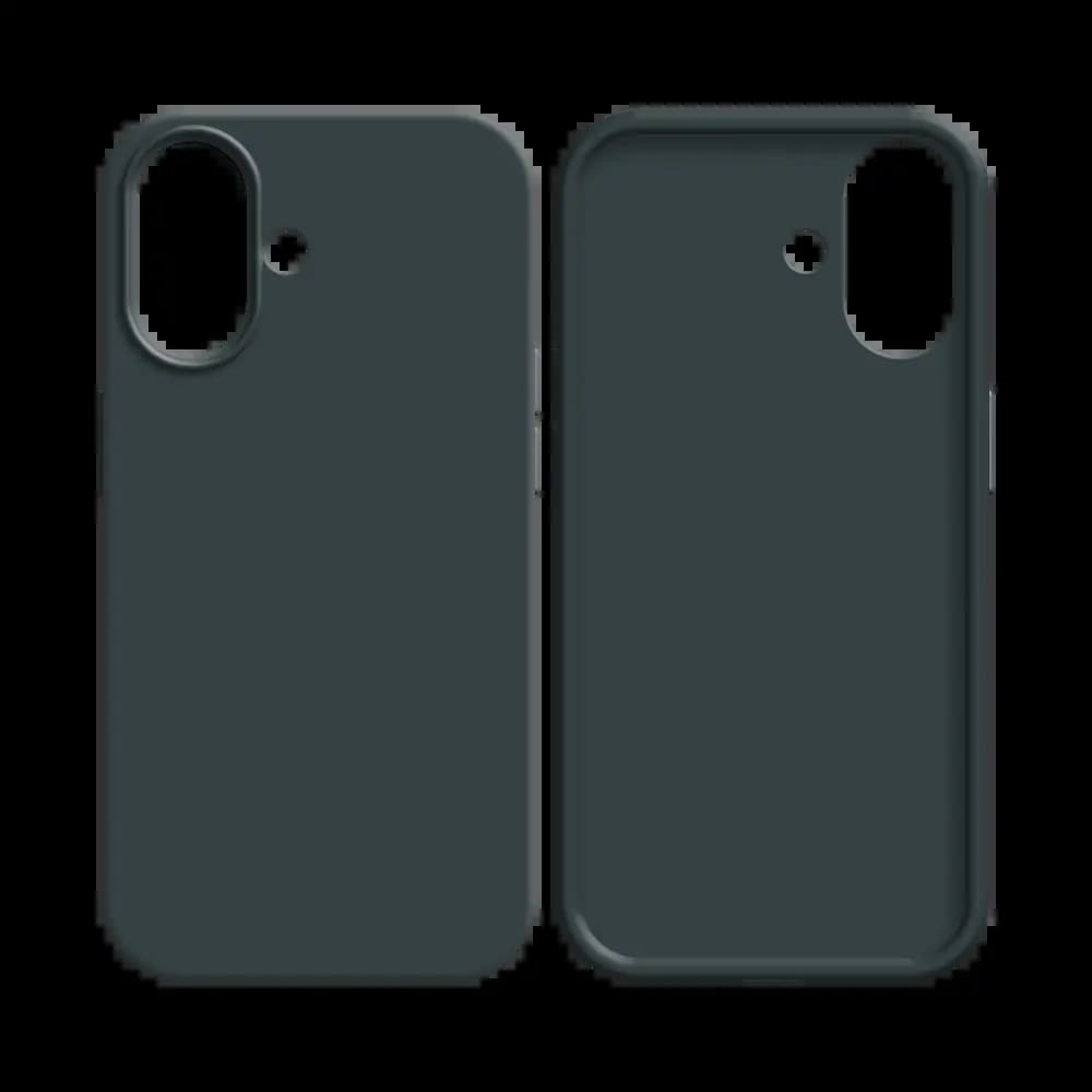 Coque Silicone Compatible pour Apple iPhone 17 Noir