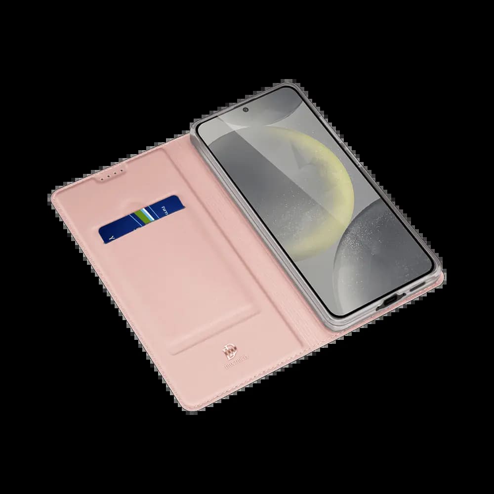 Housse folio Samsung Galaxy S24 FE porte-carte – Dux Ducis Skin Pro Rose