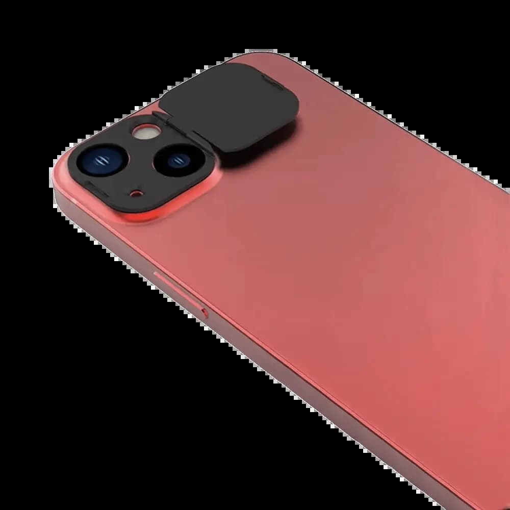 Protection Lentille avec Cache Camera iPhone 13 Mini / 13 Noir